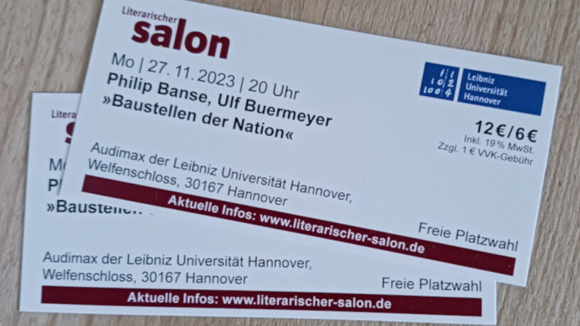 Tickets zum Literarirschen Salon